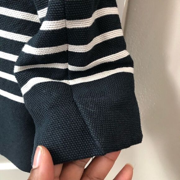 Classiques Entier Navy & White Striped Nautical Blazer Size M - Picture 5 of 7